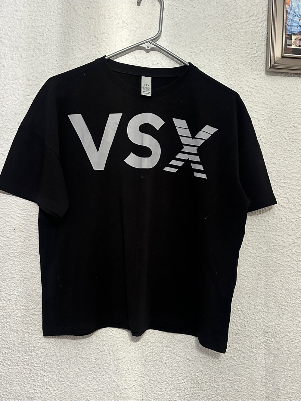 VSX Black T-Shirt with Bold White Logo